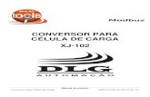 CONVERSOR PARA CÉLULA DE CARGA XJ-102 - DLG · Conversor para Célula de Carga Manual do usuário XJ-102 MAN-PT-DE-XJ102-01.00_16 Página 15 de 36 Todos os direitos reservados à