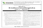 Prova escrita Médico Endocrinologista · 2020. 5. 18. · Prefeitura do Município de Cuiabá Secretaria Municipal de Saúde Concurso Público 2014 Prova escrita – Nível Superior