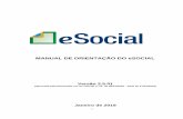 VERSÃO - Departamento Pessoal Online · 2019. 2. 1. · 1 MANUAL DE ORIENTAÇÃO DO eSOCIAL Versão 2.5.01 (aprovada pela Resolução CG do eSocial nº 21, de 28/12/2018 – DOU