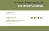 BRAZILIAN METALLURGY STATISTICAL YEARBOOKfoundrygate.com/upload/artigos/Annuário Estatístico do Setor... · FATURAMENTO * / NET SALES 109 US$ 54,9 53,8 54,3 0,9 PIB Setorial 109