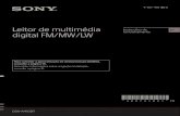 Leitor de multimédia PT digital FM/MW/LW...DSX-A410BT 4-697-418-31(1)Leitor de multimédia digital FM/MW/LW Instruções de funcionamento PT Para cancelar a apresentação de demonstração