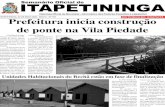 DISTRIBUIÇÃO GRATUITA Prefeitura inicia construção de ...semanario.itapetininga.sp.gov.br/wp-content/uploads/2017/06/sem… · execução da nova ponte de concreto armado na Vila