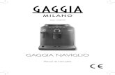 Gaggia Naviglio - Manual de Instruções...2 PORTUGUÊS Parabéns pela aquisição da máquina de café superautomática Gaggia Naviglio! As presentes instruções de uso são válidas