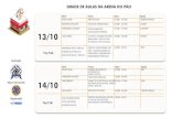 GRADE DE AULAS DA ARENA DO PÃOfipan.com.br/.../uploads/2020/10/Grade-Arena-do-Pao-1.pdfBRASILEIROS - RECEITA: PÃO DE CERVEJA E PÃO DE ERVAS 18:00h - 18:50h BUNGE Top Talk DOMINGOS