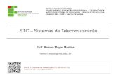 STC – Sistemas de Telecomunicação...IFSC – Engenharia de Telecomunicações - STC - Prof. Ramon Mayor Martins - 2016 Radiodifusão FM: Transmissor FM – Circuito RF O circuito