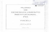 FACELI - Plano de Desenvolvimento Institucional 2015-2019...de dezembro de 2005, alterada pela Lei Municipal n . 2.681, de 18 de abril de 2007 e credenciada pelo Conselho Estadual