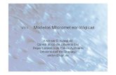 Modelos Micrometeorológicasandyk/Docencia/Micromet/08.pdf · 2020. 2. 13. · • Kx = coeficiente de difusividad turbulenta para la cantidad x – Propiedad del flujo y no en el