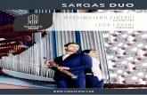 SARGAS DUO · 2020. 1. 17. · SARGAS DUO P ianista e organista, nasce nel 1991 a Milano. Musicista versatile e poliedrico, si dedica attivamente al repertorio nei suoi più vasti