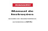 Manual de Instruções - NAGANO PRODUTOS...101~106, 201~206 e 301~306 são terminais do interruptor SKT2. (4) Modo de conexão automático das séries SKT1 e SKX2 + modo de conexão
