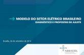 MODELO DO SETOR ELÉTRICO BRASILEIRODiagnóstico do setor elétrico: a) Excesso de intervenções no setor, o que b) Aumenta a percepção de risco por parte dos investidores e c)