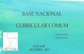 BASE NACIONAL CURRICULAR COMUM...1 –Documento normativo que prevê organicidade e progressão na aprendizagem ao longo da escolaridade (mesmo conteúdo em diferentes anos/etapas)
