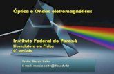 Evolução das Ideias da Físicawiki.foz.ifpr.edu.br/wiki/images/f/f8/Aula_5_optica2018.pdf•Halliday, D.; Resnick, R.; Walker, J. Fundamentos de Física 4, Rio de Janeiro: LTC, 2009