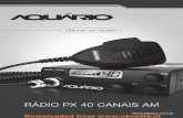 Downloaded from  · 2019. 8. 11. · 04 | Manual do Usuário | Rádio PX 40 Canais AM Manual do Usuário | Rádio PX 40 Canais AM | 05 Conteúdo da Embalagem Características do produto