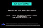 MANUAL DE INSTRUÇÕES PLOTTER DE RECORTE ......NAGANO NPR72R MODELO MH721-A (ARMS Manual) Manual de Instruções Índice I. Regras Gerais de Segurança 1 II. Diagramas dos Componentes