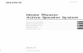 Home Theater Active Speaker System - Sony...HCD-VA550 da Sony 1 Ligue as tomadas LINE OUT FIXED do HCD-VA550 às tomadas 2 IN da coluna frontal esquerda. Certifique-se de efectuar