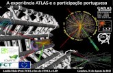 A experiência ATLAS e a participação portuguesa · 2018. 11. 15. · calorimetro de ATLAS Calorimetro de amostragem : − Matriz de aço com telhas cintilantes − Luz transportada