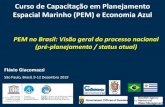 Curso de Capacitação em Planejamento Espacial Marinho (PEM ... · Espacial Marinho (PEM) e Economia Azul Flávio Giacomazzi São Paulo, Brasil, 9-12 Dezembro 2019 PEM no Brasil: