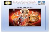 Durga SaptaShatiSri Siva Vishnu Temple 6905 Cipriano Road, Lanham MD 20706 Tel: (301) 552 -3335 Fax: (301) 552-1204 E-Mail: ssvt@ssvt.org Web Site:  Durga SaptaShati Kannada