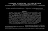 Papéis Avulsos de Zoologia - SciELO · 2003. 11. 4. · é formado de escarpas de estratos e planaltos, com altitudes entre zero e 1.922 m, que se declinam suave-mente em direção