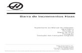 Barra de Incrementos Haas · CNC") e aos seus componentes (exceto aqueles indicados abaixo sob o título Limites e Exclusões da Garantia) fabricados e vendidos pela Haas ou pelos