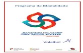 Programa de Modalidade - Desporto Escolar...Campeonatos Nacionais Escolares de Iniciados 2016 3 Desporto Escolar 1. Comissão Organizadora Local VOLEIBOL Coordenação Nacional da
