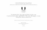 Validação da Quantificação derepositorio.ul.pt/bitstream/10451/15406/1/ulfc111902_tm_Rudi_Lopes.pdfproibição da sua venda em Portugal (Decreto-Lei nº54/2013). A validação