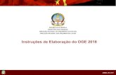 Instruções de Elaboração do OGE 2018 - CABRI · REPÚBLICA DE ANGOLA MINISTÉRIO DAS FINANÇAS Abril de 2017 Instruções de Elaboração do OGE 2018 Lei n.º 22/16 2.1 Quadro