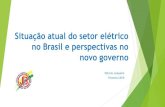 Situação atual do setor elétrico no Brasil e perspectivas no ...2018/02/14  · Expansão Contratada até 2018 (período de 2018 –2023) Biomassa/Biogas: 524 MW Eólica: 3.998
