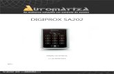 DIGIPROX SA202 - Automatiza · 2014. 9. 10. · Use o diodo 1N4007 nas fechaduras eletroimã que não forem da marca Automatiza e o circuito desmagnetizante nas fechaduras eletroimã