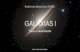 GALAXIAS l · •Galáxias são conjuntos de 107 a 1014 estrelas e outros corpos celestes, como planetas,estágios finais de estrelas, gás, poeira, etc. •É possível que exista