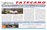 FATECANO · Maiores informações e inscrições: . 2 Fatecano TATUI, ABRIL DE 2017 Editorial (Da dir. para esq.), Prof. Dr. José Carlos Ferreira, Maria José Gonzaga (prefeita de