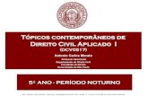 Tópicos contemporâneos de Direito Civil Aplicado I · 2020. 5. 11. · Tópicos contemporâneos de Direito Civil Aplicado I (DCV0517) Antonio Carlos Morato Professor Associado Departamento