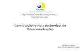 Contratação remota de Serviços de Telecomunicações · 2016. 6. 16. · Regulamento Geral de Direitos do Consumidor de Serviços de Telecomunicações - RGC • Consulta Pública