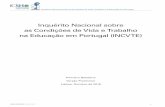 Inquérito Nacional sobre as Condições de Vida e Trabalho na Educação em Portugal ... · 2020. 1. 22. · Equipa Científica do Inquérito Nacional sobre as Condições de Vida