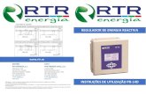 REGULADOR DE ENERGIA REACTIVA - RTR Energíartrenergia.es/en/wp-content/uploads/2017/02/PR-14D-portuguese.pdfrealizam alterações dos valores. Significado teclas e símbo los Regulador