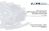 Revista da Propriedade Industrialrevistas.inpi.gov.br/pdf/Contratos_de_Tecnologia2499.pdfBrazil, which publishes all its official acts, orders anddecisions regarding the industrial