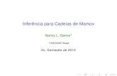 Inferência para Cadeias de Markov - Unicampnancy/Cursos/mi626/inf_CM.pdf · Title: Inferência para Cadeias de Markov Author: Nancy L. Garcia, Created Date: 8/22/2012 9:29:35 AM