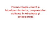 Farmacologia clinică a - USMF · 2) efect antiosteoclastic – inhibarea activităţii osteoclaştilor implicaţi în pierderea osoasă. 3) inducerea apoptozei osteoclaştilor prin:
