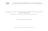 ESTUDO DE CASO DE BARRAGENS DA CEMIG GT ......Melo, Alexandre Vaz de. M528s Análises de risco aplicadas a barragens de terra e enrocamento [manuscrito]: estudo de caso de barragens