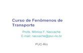Curso de Fenômenos de Transporte - PUC-Rio...Teorema do Transporte de Reynolds • O teorema do transporte é uma generalização da Regra de Leibnitz para diferenciação de uma