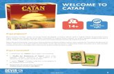 WELCOME TO CATAN · Catan” (Guia para os Exploradores de Catan), onde vão encontrar traduzidas todas as palavras e expressões necessárias para conseguirem comunicar entre vocês