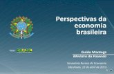 Perspectivas da economia brasileira - ABIPLASTfile.abiplast.org.br/download/links/2013_04_12_guido... · 2013. 4. 15. · Meta de inflação de 2% ao ano, a partir de cenário deflacionário