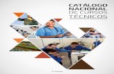 CATáloGo NACIoNAl DE CURSOS TÉCNICOS · 2017. 7. 21. · Neste documento, além da relação de 227 cursos, agrupados por eixos tecnológicos com a respectiva caracterização,