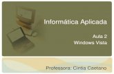 Sistemas de Informações Gerenciaisccaetano/aulas/InfoAplicada-Aula2.pdf · 2011. 8. 22. · Professora: Cintia Caetano. AMBIENTE WINDOWS •O Microsoft Windows é um sistema operacional