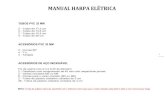 Manual Harpa Elétrica - MataVespas · 2019. 1. 17. · 1 MANUAL HARPA ELÉTRICA TUBOS PVC 32 MM 2 - Tubos de 77,3 cm 2 - Tubos de 74,5 cm 2 - Tubos de 15,4 cm 4 - Tubos de 28 cm