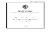 Manual de Campanha AS COMUNICAÇÕES NAS OPERAÇÕES · 2020. 7. 22. · PORTARIA No 076-COTER, DE 1º DE JULHO DE 2020 Aprova o Manual de Campanha EB70-MC-10.246 As Comunicações