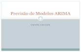 Previsão de Modelos ARIMA - IME-USPchang/home/mae325/mae5870-ST... · 2013. 4. 25. · modelo ARIMA é conhecido as equações de previsäo . Caso In—I : Prop. I . Erro quadrático