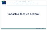 Apresentação Cadastro Técnico Federal...2017/03/28  · Superintendência do IBAMA no Estado de São Paulo Em setembro de 2015 a TCFA foi corrigida para compensar os quinze anos