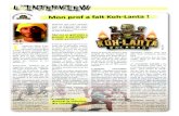 L’INTERVIEWeatrainin.free.fr/docs/kohlanta.pdfKoh-Lanta ! ” M. Africa brandit le totem, grâce à lui son équipe a remporté l’épreuve de la pierre immergée [ndlr : il s’agit