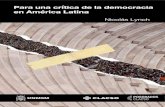Para una crأ­tica - CLACSO 2020. 10. 11.آ  Para una crأ­tica de la democracia en Amأ©rica Latina 11